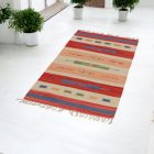 Indiai Kilim szőnyeg 70x140 vékony pamut szőnyeg