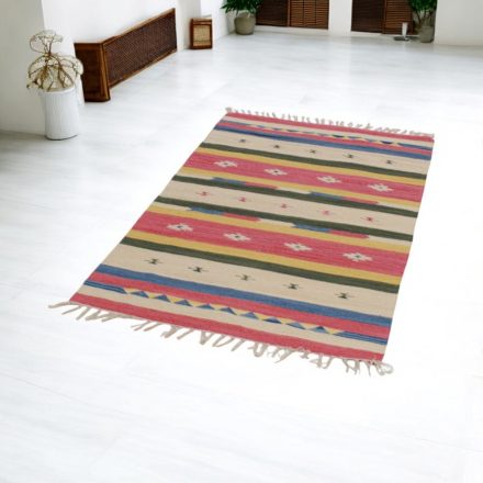 Indiai modern Kilim szőnyeg pamutból 90x150