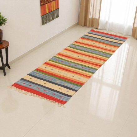 Indiai Kilim futószőnyeg 60x200 modern Kelim szőnyeg