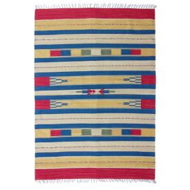   Indiai Kilim szőnyeg 120x180 modern kelim szőnyeg pamutból
