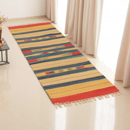 Indiai Kilim futószőnyeg 60x200 modern Kelim szőnyeg
