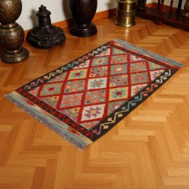   Chobi Kilim szőnyeg 84x132 kézi szövésű afgán gyapjú kilim