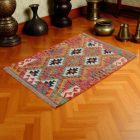 Kilim szőnyeg Chobi 87x120 kézi szövésű afgán gyapjú kilim