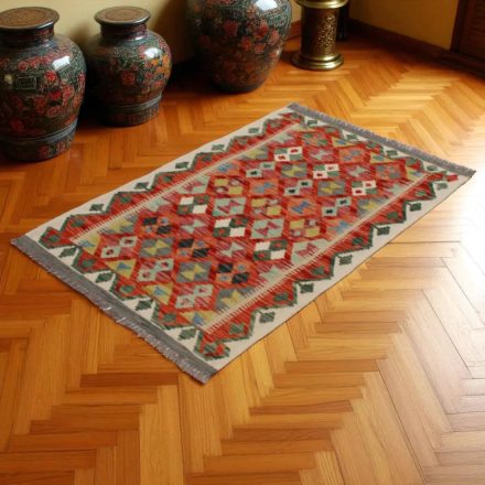 Chobi Kilim szőnyeg 84x127 kézi szövésű afgán gyapjú kilim