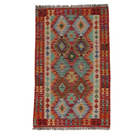 Chobi Kilim szőnyeg 156x98 kézi szövésű afgán gyapjú kilim