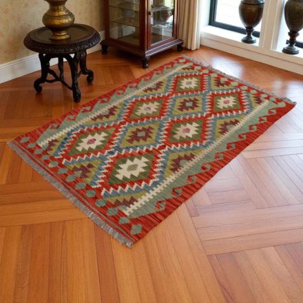 Chobi Kilim szőnyeg 157x103 kézi szövésű afgán gyapjú kilim