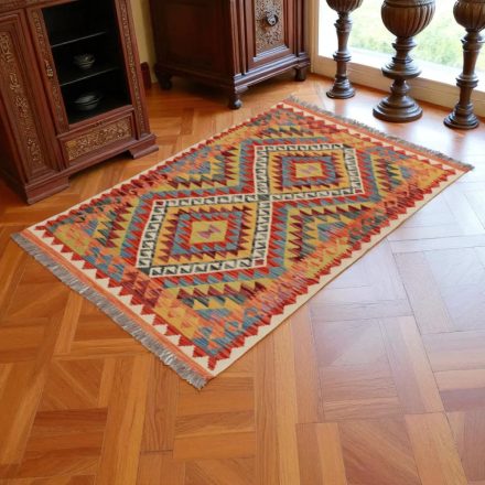 Kilim szőnyeg Chobi 150x102 kézi szövésű afgán gyapjú kilim