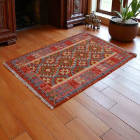   Kilim szőnyeg Chobi 149x101 kézi szövésű afgán gyapjú kilim