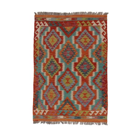 Kilim szőnyeg Chobi 156x108 kézi szövésű afgán gyapjú kilim