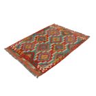 Kilim szőnyeg Chobi 156x108 kézi szövésű afgán gyapjú kilim