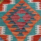 Kilim szőnyeg Chobi 156x108 kézi szövésű afgán gyapjú kilim