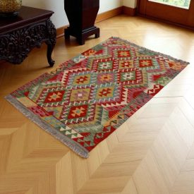   Kilim szőnyeg Chobi 149x101 kézi szövésű afgán gyapjú kilim