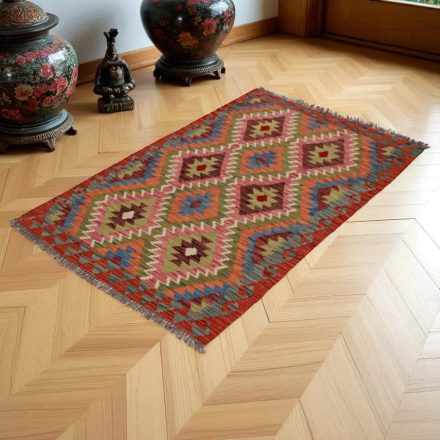 Kilim szőnyeg Chobi 145x101 kézi szövésű afgán gyapjú kilim