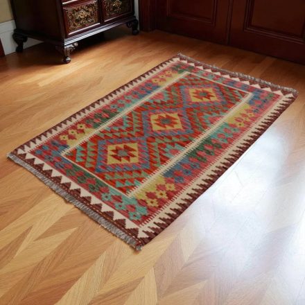 Kilim szőnyeg Chobi 144x97 kézi szövésű afgán gyapjú kilim
