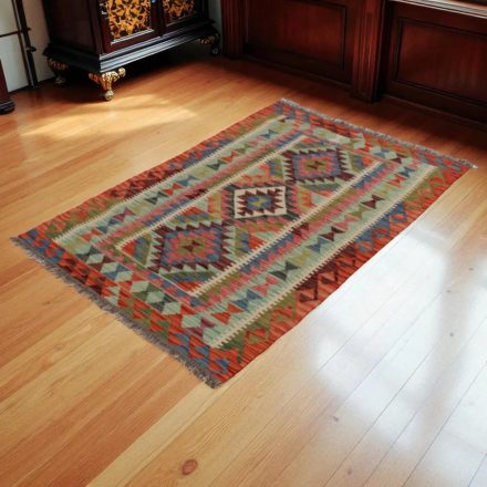 Kilim szőnyeg Chobi 154x100 kézi szövésű afgán gyapjú kilim