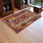 Kilim szőnyeg Chobi 144x99 kézi szövésű afgán gyapjú kilim