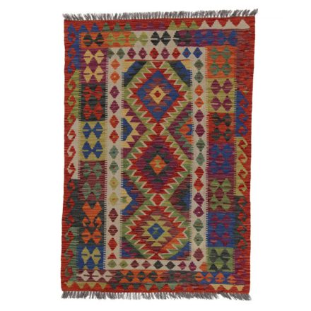 Kilim szőnyeg Chobi 144x99 kézi szövésű afgán gyapjú kilim