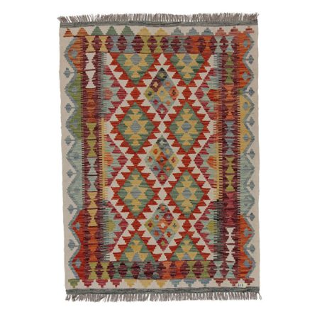 Chobi Kilim szőnyeg 144x104 kézi szövésű afgán gyapjú kilim