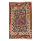 Kilim szőnyeg Chobi 158x102 kézi szövésű afgán gyapjú kilim