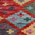 Chobi Kilim szőnyeg 140x107 kézi szövésű afgán gyapjú kilim