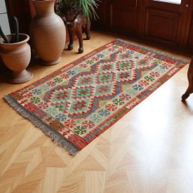   Kilim szőnyeg Chobi 157x98 kézi szövésű afgán gyapjú kilim