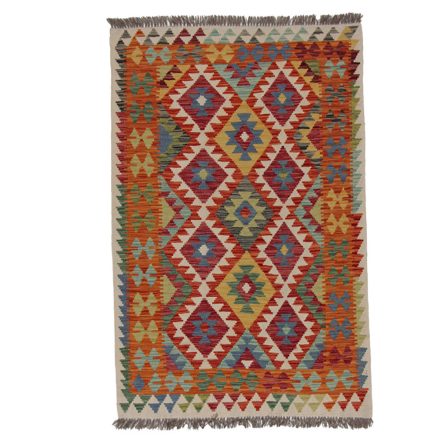 Chobi Kilim szőnyeg 157x102 kézi szövésű afgán gyapjú kilim