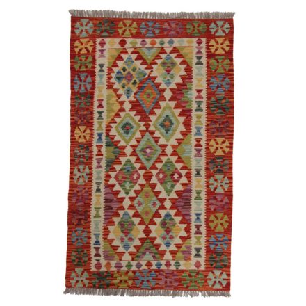 Chobi Kilim szőnyeg 156x93 kézi szövésű afgán gyapjú kilim