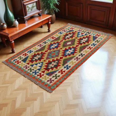 Kilim szőnyeg Chobi 152x98 kézi szövésű afgán gyapjú kilim