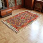 Kilim szőnyeg Chobi 158x104 kézi szövésű afgán gyapjú kilim