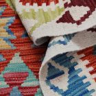 Kilim szőnyeg Chobi 143x102 kézi szövésű afgán gyapjú kilim