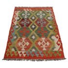 Kilim szőnyeg Chobi 153x98 kézi szövésű afgán gyapjú kilim