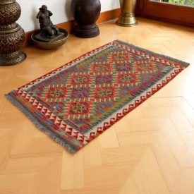   Kilim szőnyeg Chobi 149x100 kézi szövésű afgán gyapjú kilim