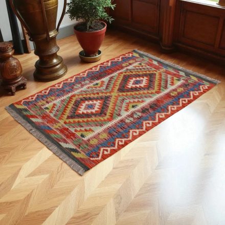 Chobi Kilim szőnyeg 152x100 kézi szövésű afgán gyapjú kilim