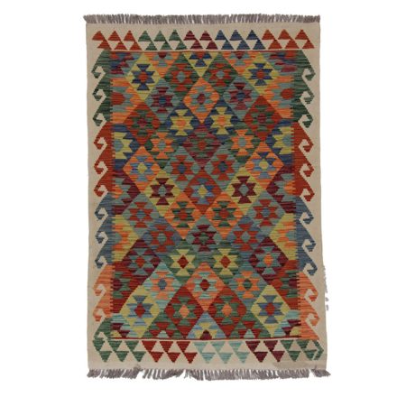 Chobi Kilim szőnyeg 154x103 kézi szövésű afgán gyapjú kilim