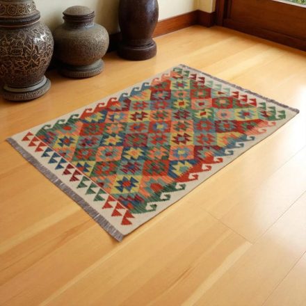 Chobi Kilim szőnyeg 154x103 kézi szövésű afgán gyapjú kilim