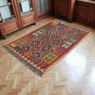 Chobi Kilim szőnyeg 152x100 kézi szövésű afgán gyapjú kilim