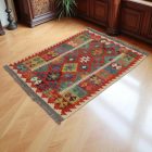 Kilim szőnyeg Chobi 148x100 kézi szövésű afgán gyapjú kilim