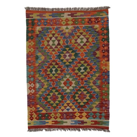 Chobi Kilim szőnyeg 144x102 kézi szövésű afgán gyapjú kilim