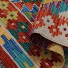 Chobi Kilim szőnyeg 144x102 kézi szövésű afgán gyapjú kilim