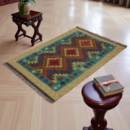 Kilim szőnyeg Chobi 144x97 kézi szövésű afgán gyapjú kilim