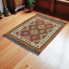Kilim szőnyeg Chobi 143x105 kézi szövésű afgán gyapjú kilim