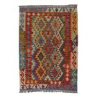 Kilim szőnyeg Chobi 145x103 kézi szövésű afgán gyapjú kilim