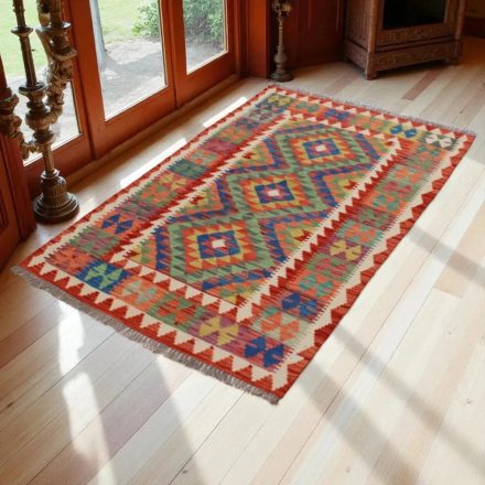 Chobi Kilim szőnyeg 167x106 kézi szövésű afgán gyapjú kilim