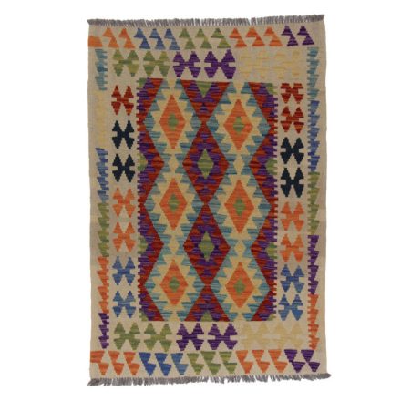 Chobi Kilim szőnyeg 147x101 kézi szövésű afgán gyapjú kilim