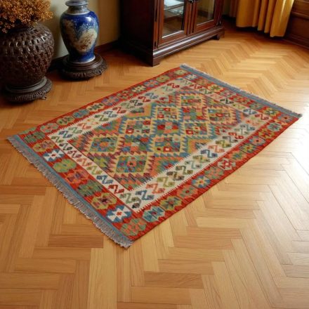 Kilim szőnyeg Chobi 154x110 kézi szövésű afgán gyapjú szőttes