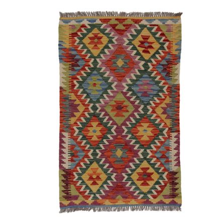 Etnikai Kilim szőnyeg Chobi 161x102 kézi szövésű afgán gyapjú kilim