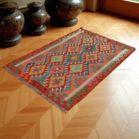   Kilim szőnyeg Chobi 152x107 kézi szövésű afgán gyapjú kilim