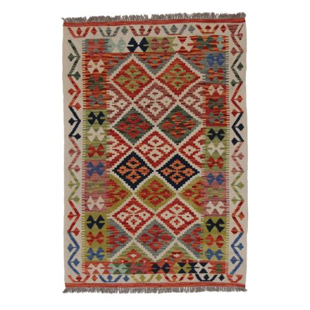 Chobi Kilim szőnyeg 154x107 kézi szövésű afgán gyapjú kilim