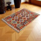 Chobi Kilim szőnyeg 146x103 kézi szövésű afgán gyapjú kilim