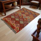 Chobi Kilim szőnyeg 154x103 kézi szövésű afgán gyapjú kilim